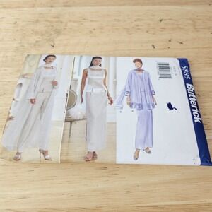 Butterick 5885  Misses Duster Top Skirt, Pants‎  sz 14 16 18 Sewing Pattern